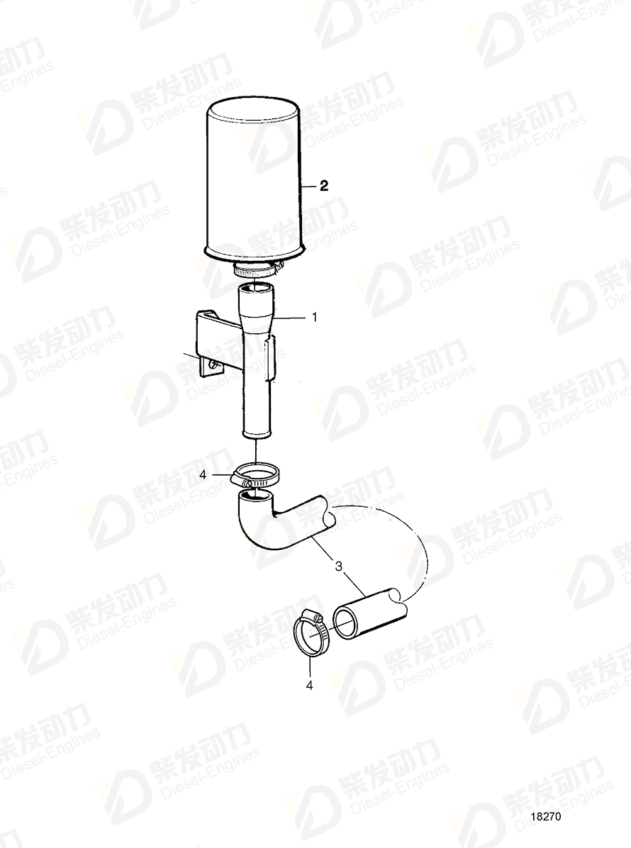 volvo penta Bracket 1094583 Drawing volvo penta Bracket 1094583 Drawing
